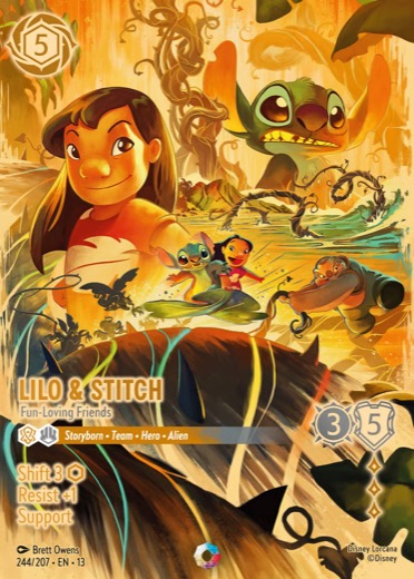 Lilo and Stitch, Fun-Loving Friends: the other Iconic card from Attack of the Vine!