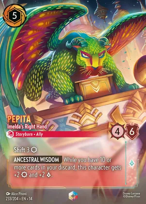 Enchanted Pepita, Imelda's Right Hand, card 233