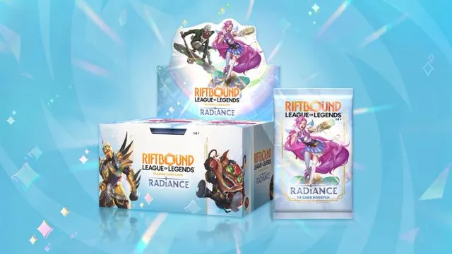 Riftbound Radiance booster display and booster pack